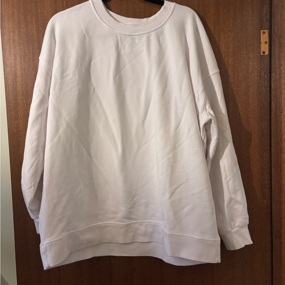 lululemon athletica Perfectly Oversized Crewneck Sweater in white